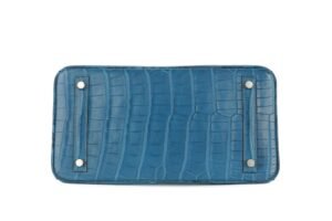 Hermès Birkin 30 Bleu Cobalt Matte Alligator Palladium Hardware - Image 6