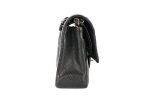 Chanel Medium Double Classic Flap Black Caviar Silver Hardware - Image 6