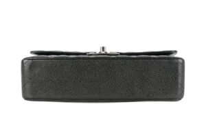Chanel Medium Double Classic Flap Black Caviar Silver Hardware - Image 7