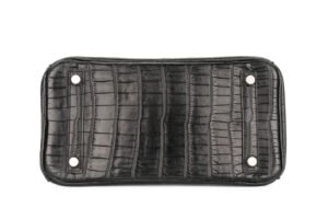 Hermès Birkin 25 Noir – Black Matte Crocodile Palladium Hardware - Image 7