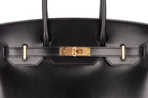 Hermès Birkin 30 Noir – Black Box Leather Retourne Gold Hardware - Image 8
