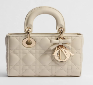 Dior Mini Lady D-Joy Bag Craie Cannage Lambskin