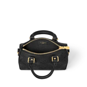 Louis Vuitton Nano Speedy Black Monogram Empreinte Leather Bag - Image 5