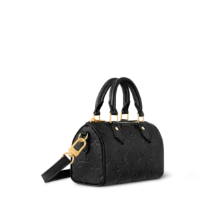 Louis Vuitton Nano Speedy Black Monogram Empreinte Leather Bag - Image 3