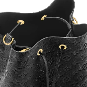 Louis Vuitton NéoNoé MM Black Monogram Empreinte Bucket Bag - Image 4