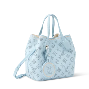 Louis Vuitton Mahina Hobo PM Light Blue - Image 3