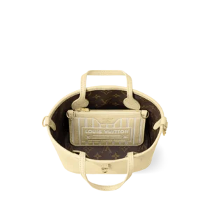 Louis Vuitton OnTheGo MM Monogram Canvas Beige Leather Gold Hardware - Image 6
