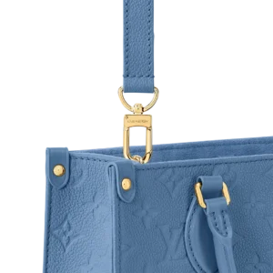 Louis Vuitton OnTheGo MM Blue Monogram Empreinte Leather Gold Hardware - Image 3