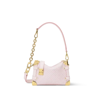 Louis Vuitton LV Women's Pink Quilted Leather Hobo Bag